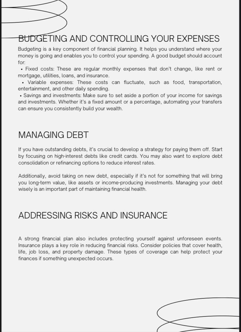 Financial literacy ebook