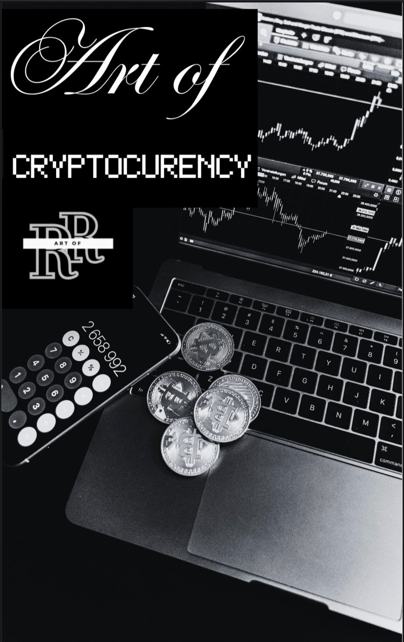 Art of Cryptocurrency digital ebook. canva template