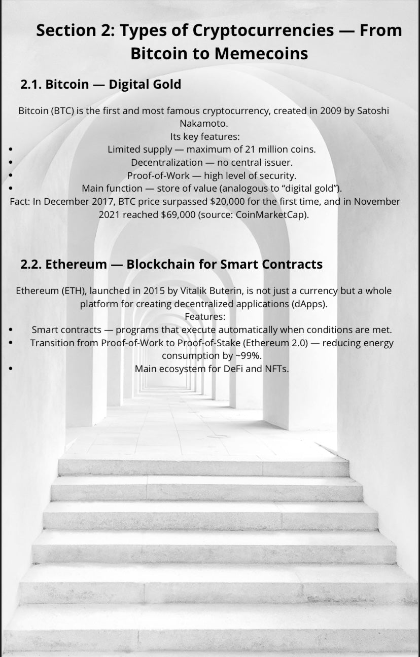 Art of Cryptocurrency digital ebook. canva template