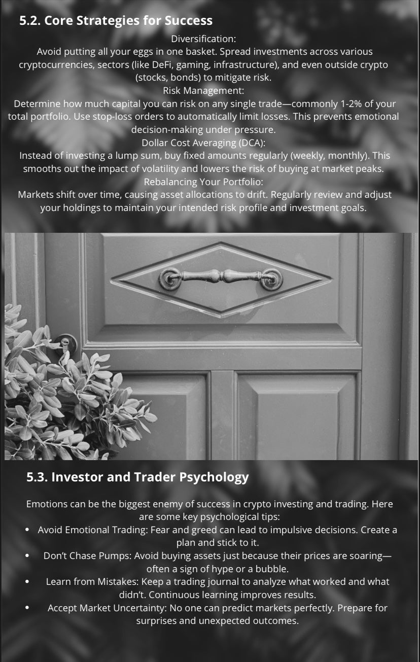 Art of Cryptocurrency digital ebook. canva template