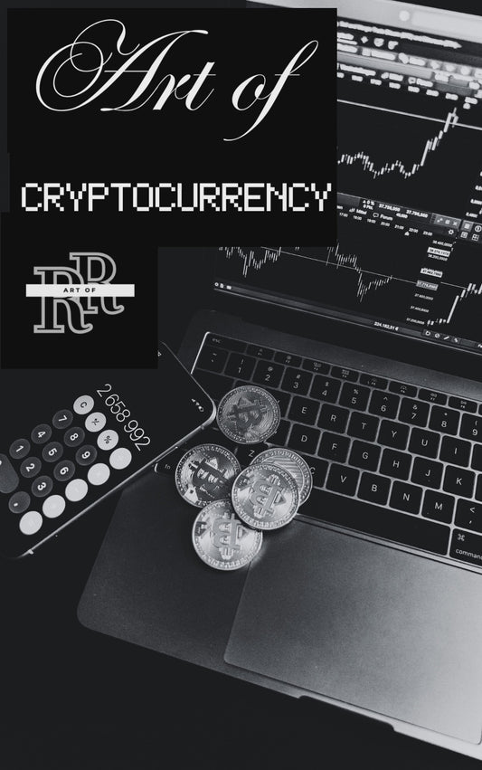 Art of Cryptocurrency digital ebook. canva template